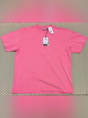 NWT CARHARTT WIP Work in Progress S/S Duster Script T-shirt Pink Mens Size Large